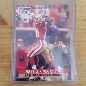 Jerry Rice 1991 PROSET Football Card